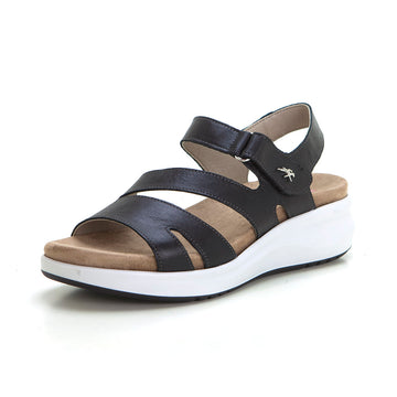 Fluchos F1478 Sandalia confort plantilla extraible negro.