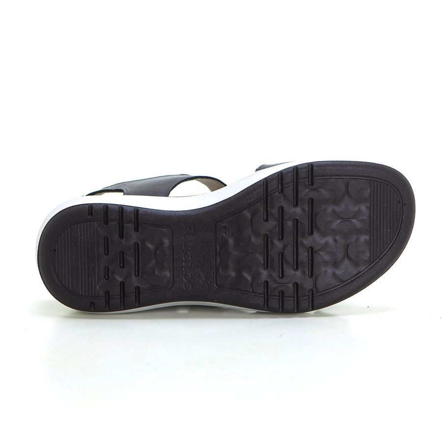 Fluchos F1478 Sandalia confort plantilla extraible negro.