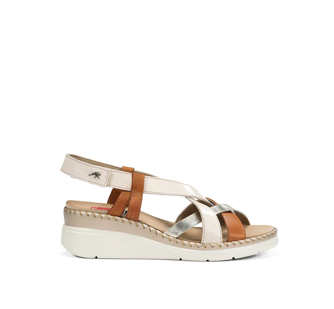 Fluchos F2135 Sandalia confort cuña plantilla extraible Raw.