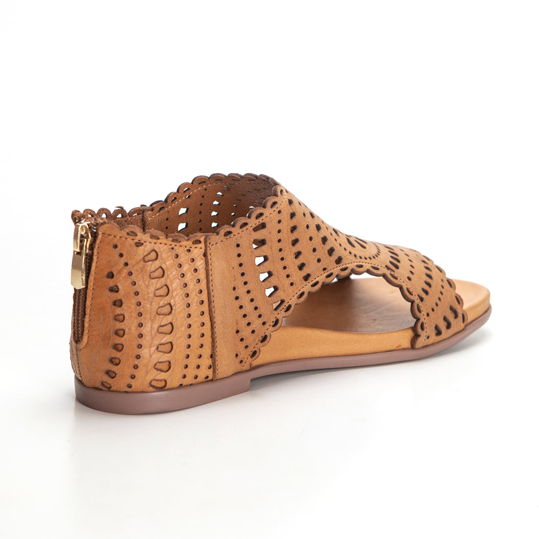 TOP3 SR 24492 Sandalia abotinada cremallera cuero