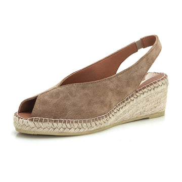 Viguera 2200 Alpargata Peep Toes de cuña baja whiski.
