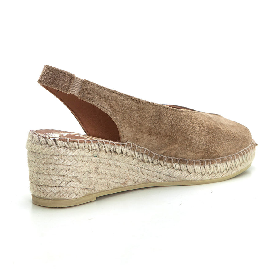 Viguera 2200 Alpargata Peep Toes de cuña baja whiski.