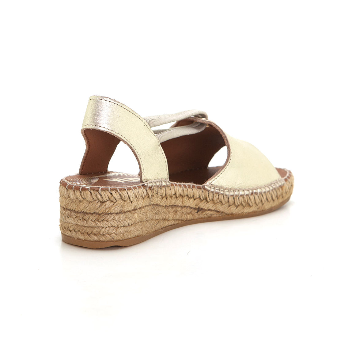 Viguera 2196 Sandalia yute cuña baja elásticos sahara.