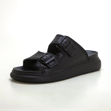 Hell Cies Zueco de goma con hebillas negro.