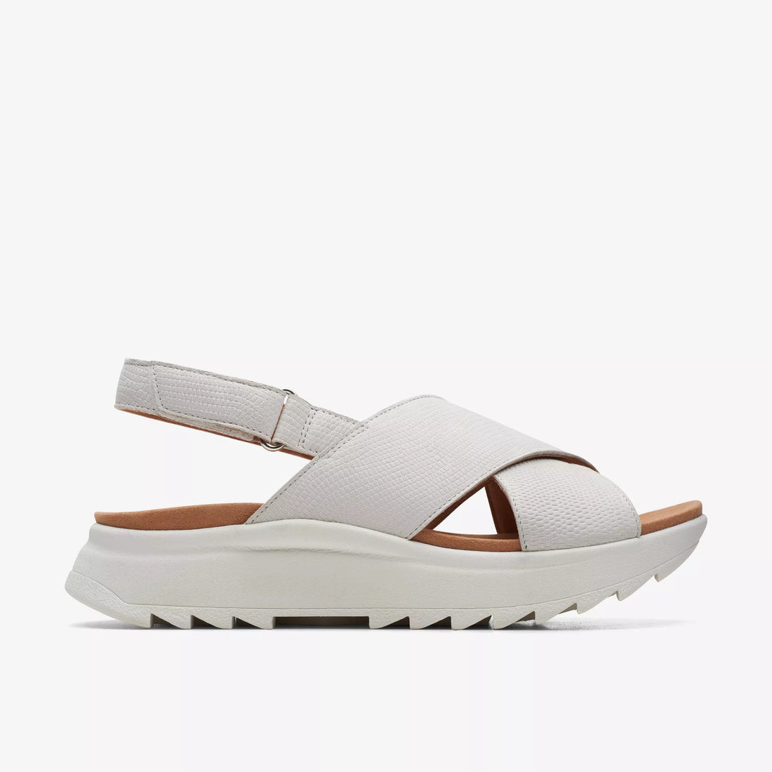 Clarks Wesley Dash Lite Sandalia confort plataforma hielo.