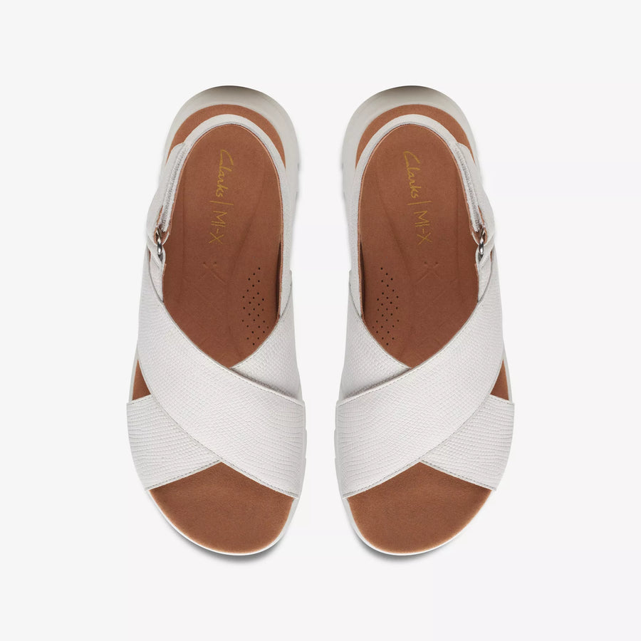 Clarks Wesley Dash Lite Sandalia confort plataforma hielo.
