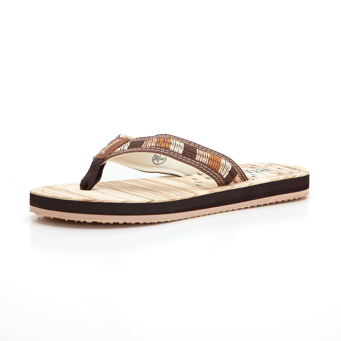 Joma Yaiza Chancla casual baño mujer marrón.