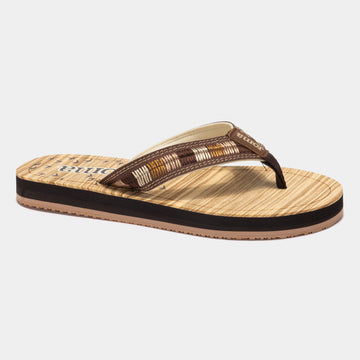 Joma Yaiza Chancla casual baño mujer marrón.