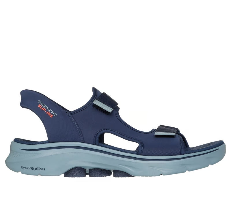 SKECHERS 229297 Sandalia hombre Slip-In velcros marino.