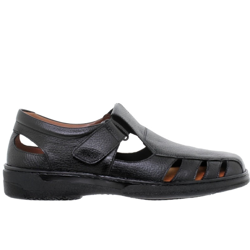 Primocx Sandal Sandalia negra hombre con velcro