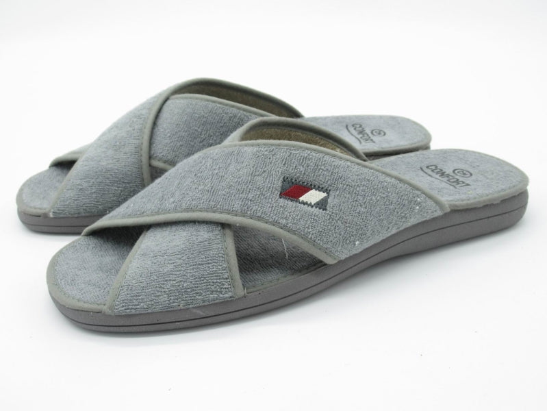 Calzamur 20250 Zapatilla de estar por casa hombre destalonada gris