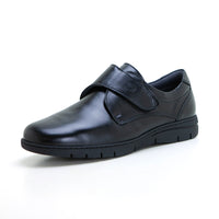 Pitillos 113 Zapato de hombre con velcro negro.