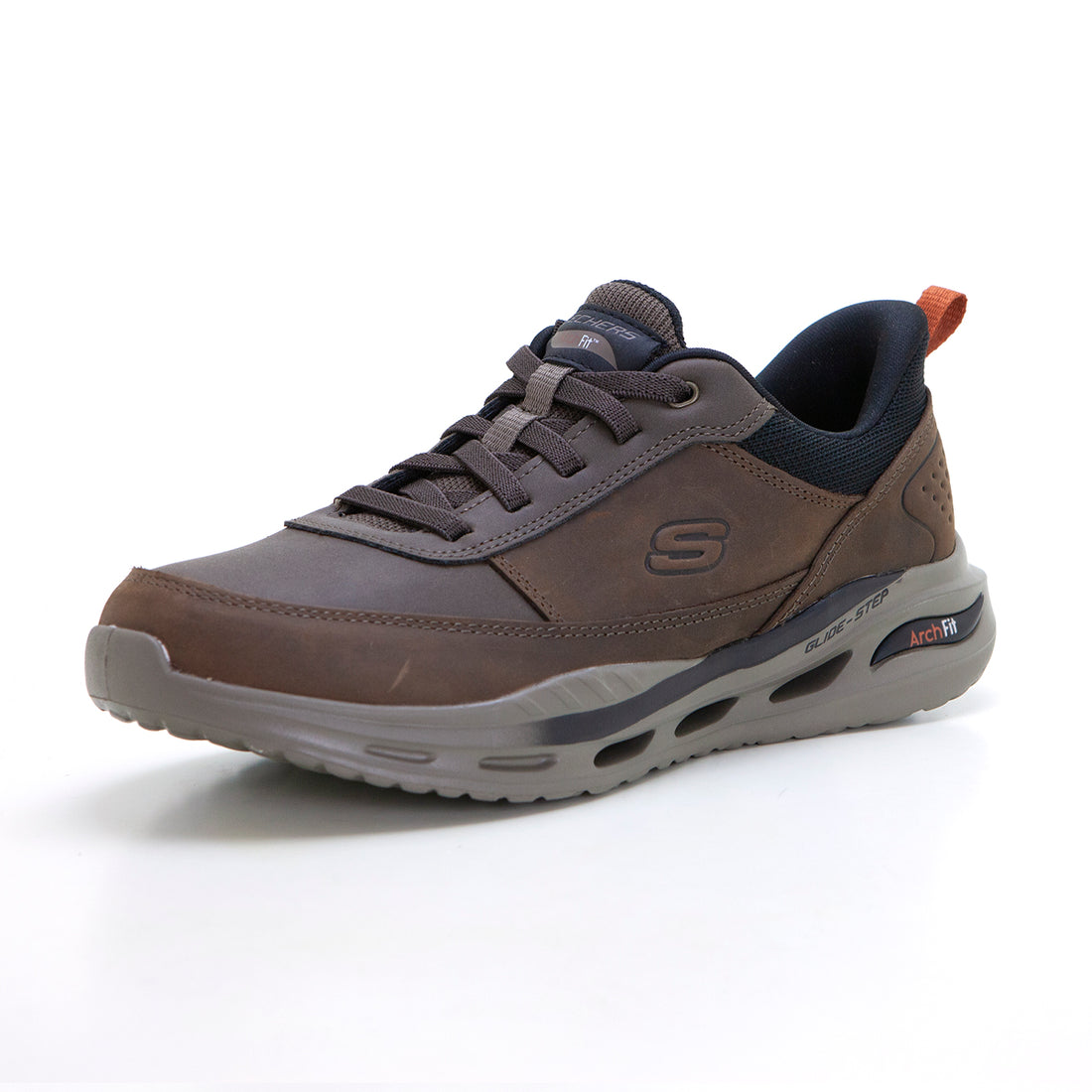 SKECHERS 210981 Zapato de hombre cordones Arch-Fit marrón.