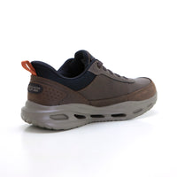 SKECHERS 210981 Zapato de hombre cordones Arch-Fit marrón.