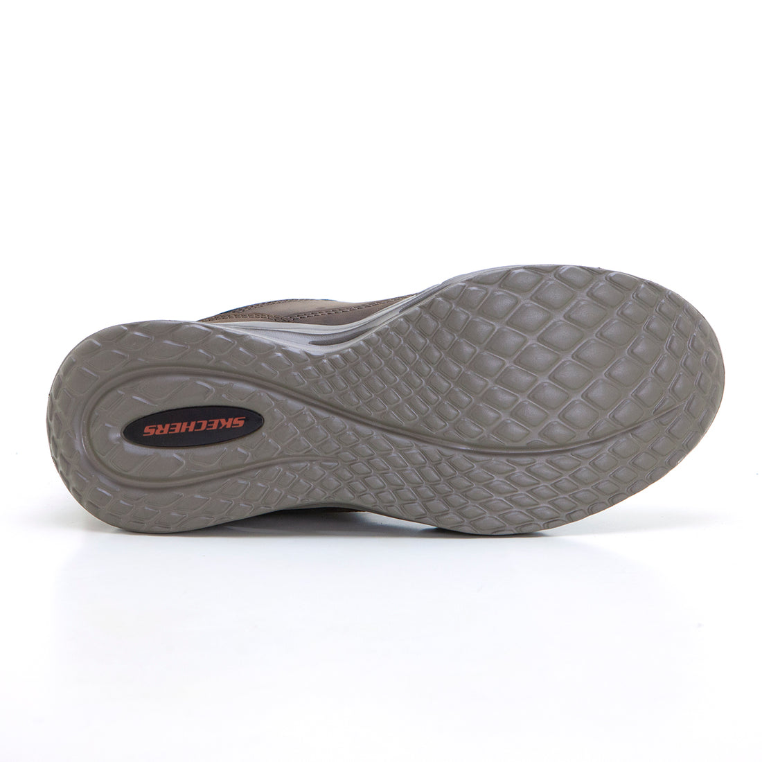 SKECHERS 211190 Zapato de hombre cordones Slip-Ins marrón.