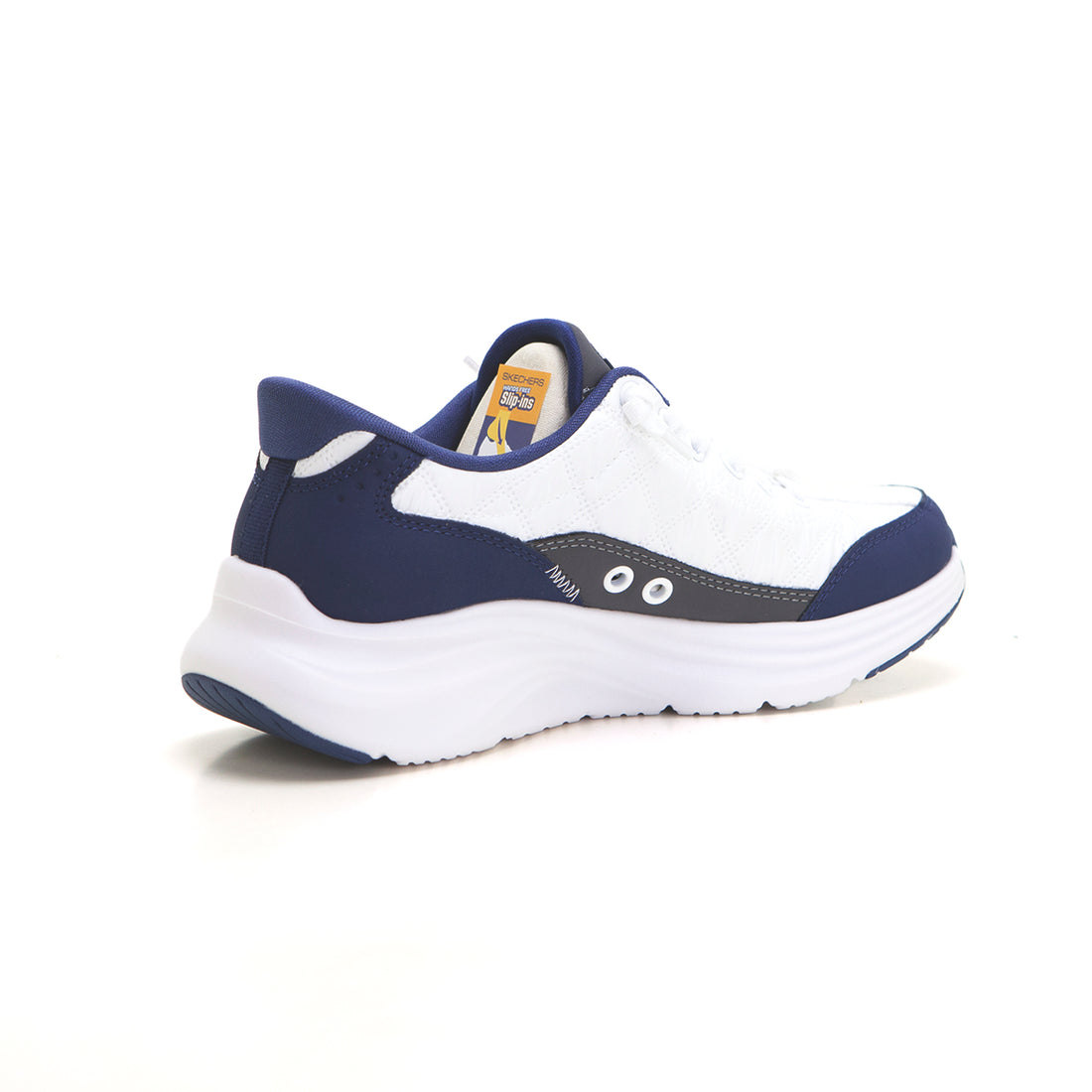 SKECHERS 150404 Deportiva casual acolchada Slip-Ins blanco marino.