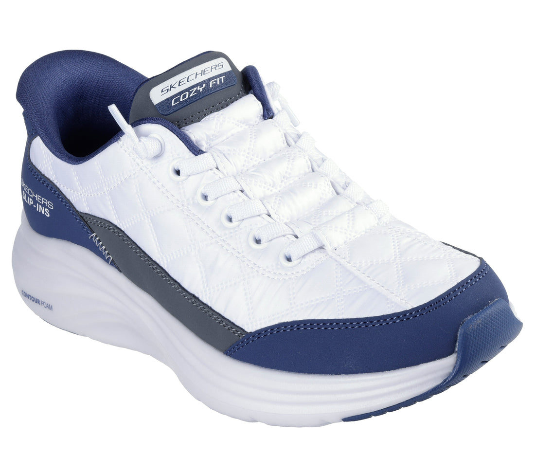 SKECHERS 150404 Deportiva casual acolchada Slip-Ins blanco marino.