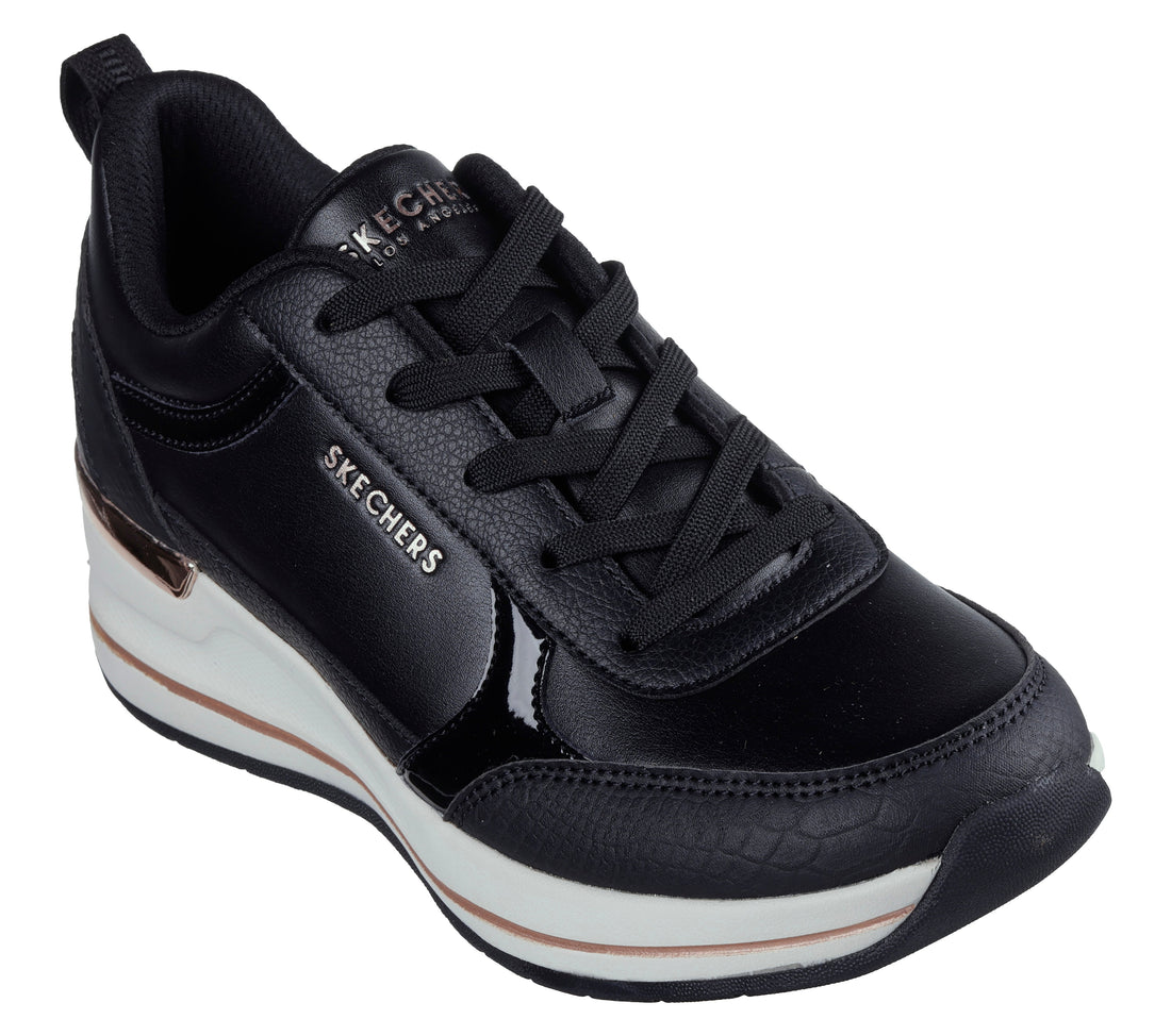 SKECHERS 177345 Deportiva con cuña negro