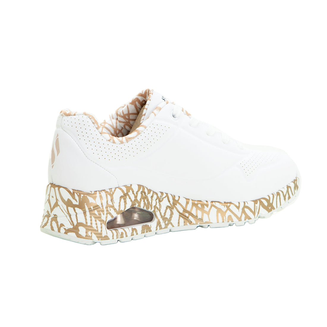 Skechers 155506 Deportiva Uno cámara de aire corazones suela blanco.