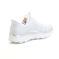 SKECHERS 150611 Deportiva Slip-Ins elásticos blanco plata.