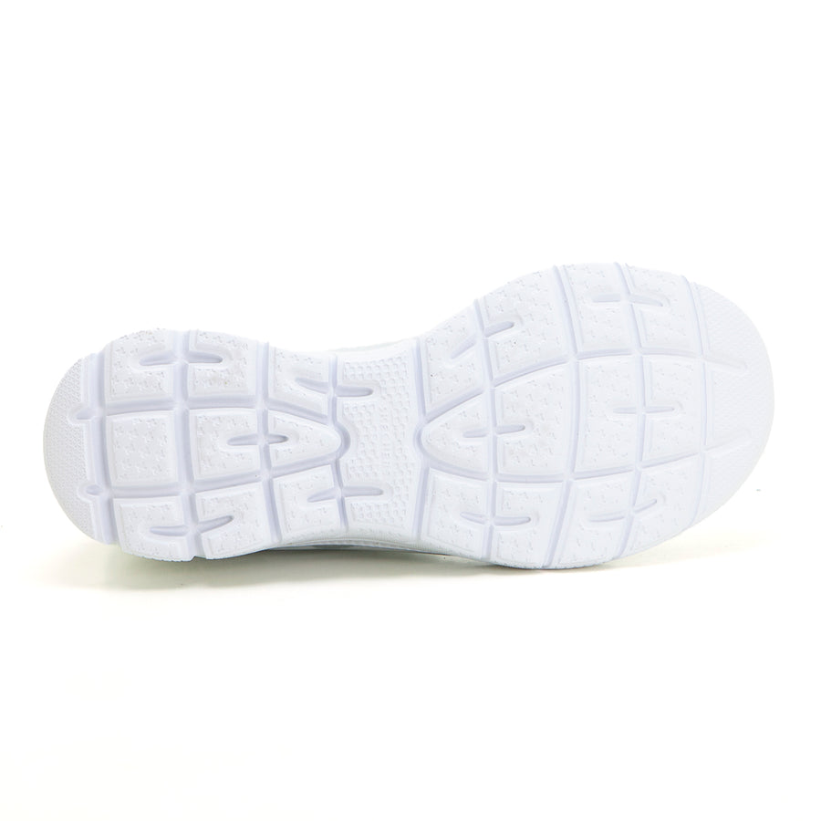 SKECHERS 150611 Deportiva Slip-Ins elásticos blanco plata.
