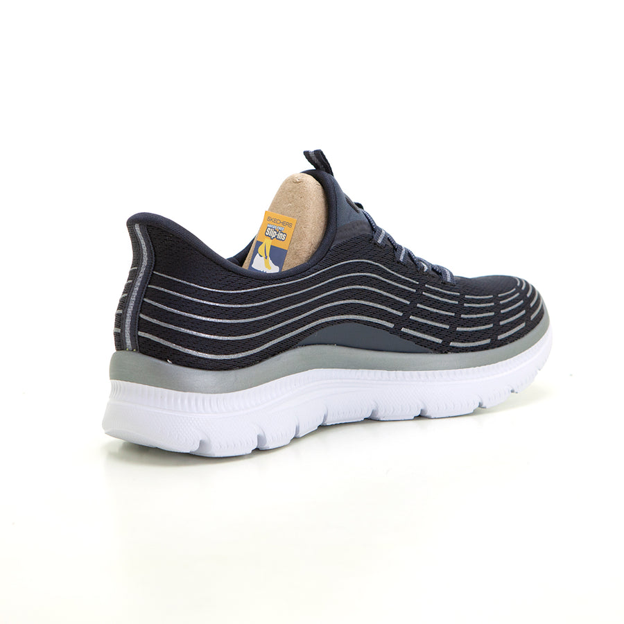 SKECHERS 150611 Deportiva Slip-Ins elásticos negro gris.