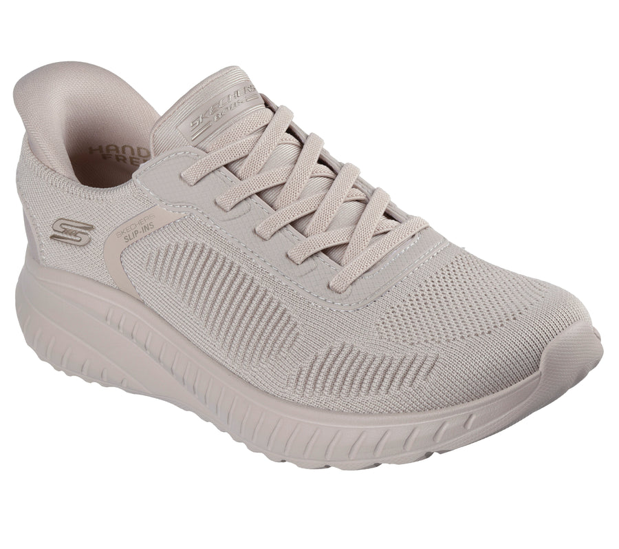 SKECHERS 117497 Deportiva Bobs con Slip-Ins natural