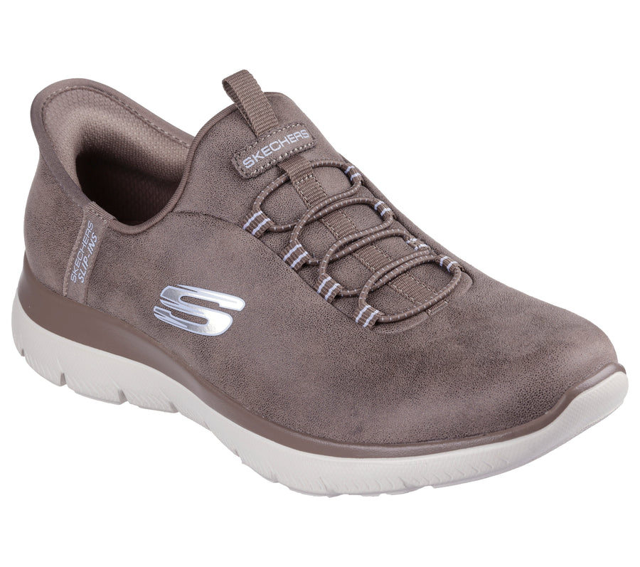 Skechers 150254 Deportivo Slip-Ins con elásticos marrón