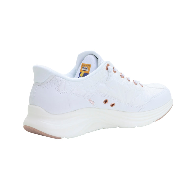 SKECHERS 150404 Deportiva casual acolchada Slip-Ins blanco