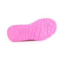 Skechers 314976L Deportiva niña suela corazones blanco rosa.