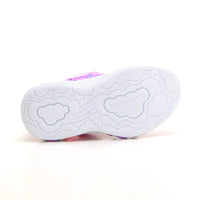 Skechers 302696N-L Deportiva luces corazones lavanda.