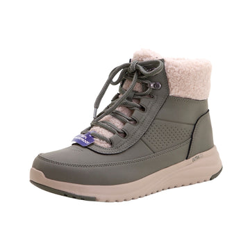 Skechers 144756 Botín mujer borreguito verde.