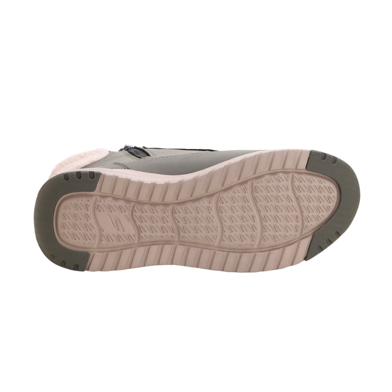 Skechers 144756 Botín mujer borreguito verde.