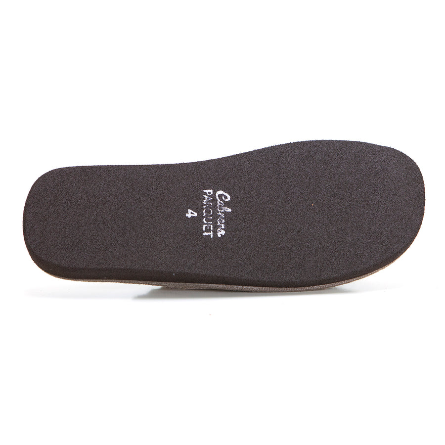 Cabrera 2899 Zapatilla de estar por casa destalonada hombre pana taupe.