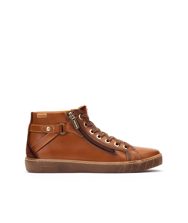 Pikolinos W7B-8868C1 Botín sport cremalleras brandy.