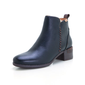 Pikolinos W6W-8950 Botín tacón medio negro.