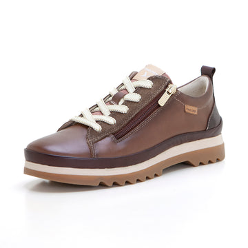 Pikolinos W3W-6979 Zapato casual con cremallera topo.
