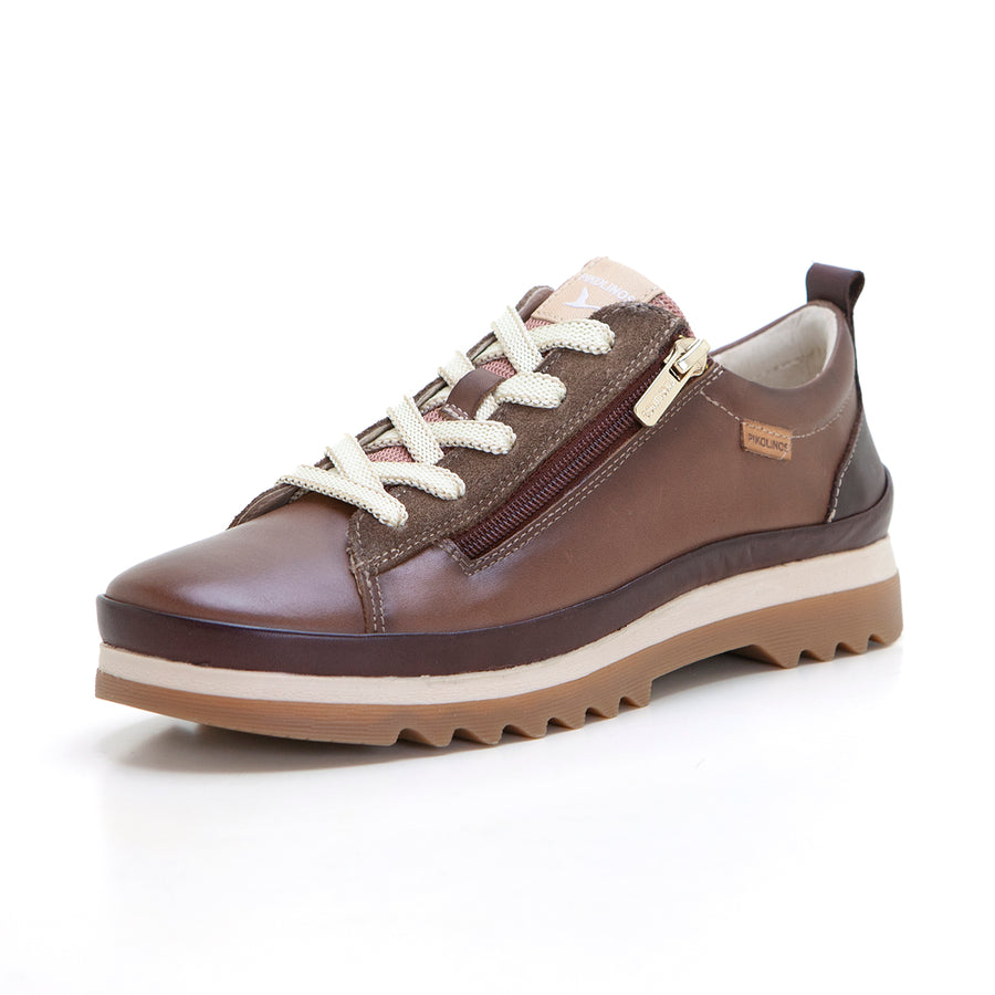 Pikolinos W3W-6979 Zapato casual con cremallera topo.