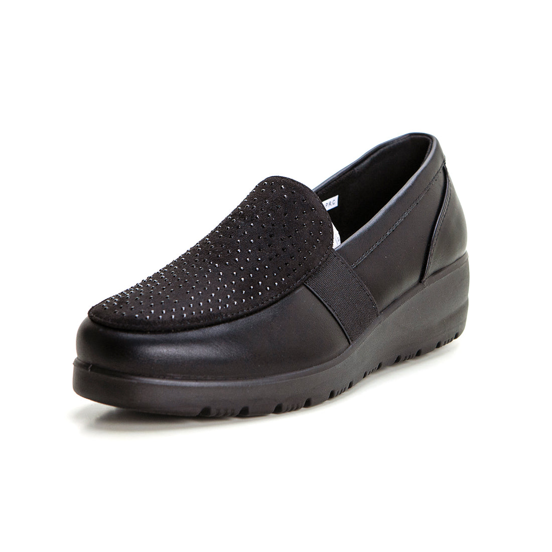Doctor Cutillas 45410 Mocasín confort de cuña media negro.