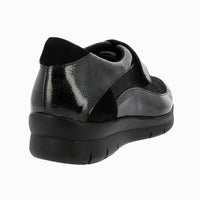 Doctor Cutillas 75605 Zapato confort velcro charol negro