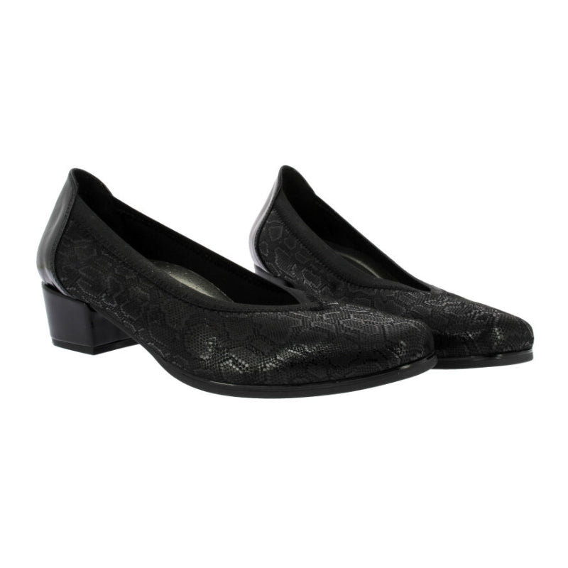 Doctor Cutillas 81762 Zapato de salón ancho especial negro