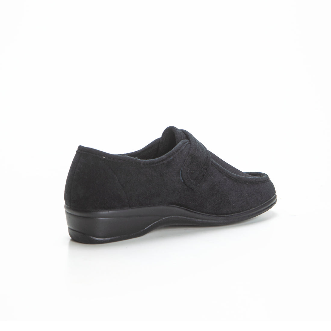 Doctor Cutillas 771 Zapatilla pies delicados cuña baja con velcro negro.