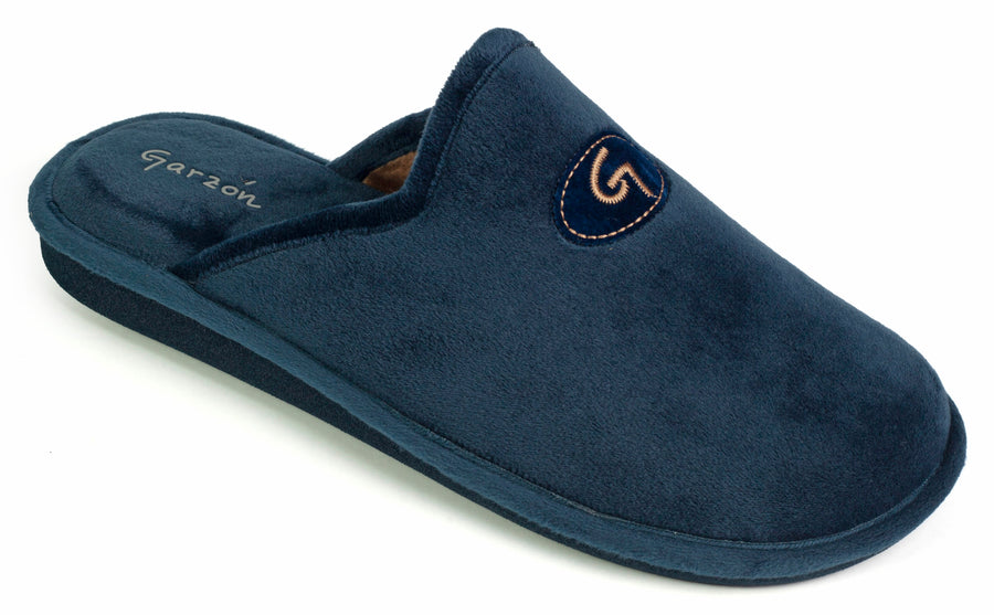 Garzón P351.247 Zapatilla de ir por casa hombre destalonada especial parquet marino