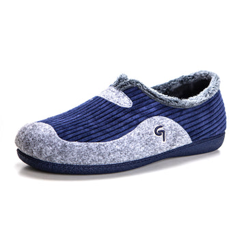 Garzón 11960.572 Zapatilla de ir por casa hombre cerrada de pana marino