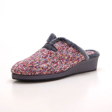 Garzón 1725.594 Zapatilla de estar por casa mujer con cuña multicolor.