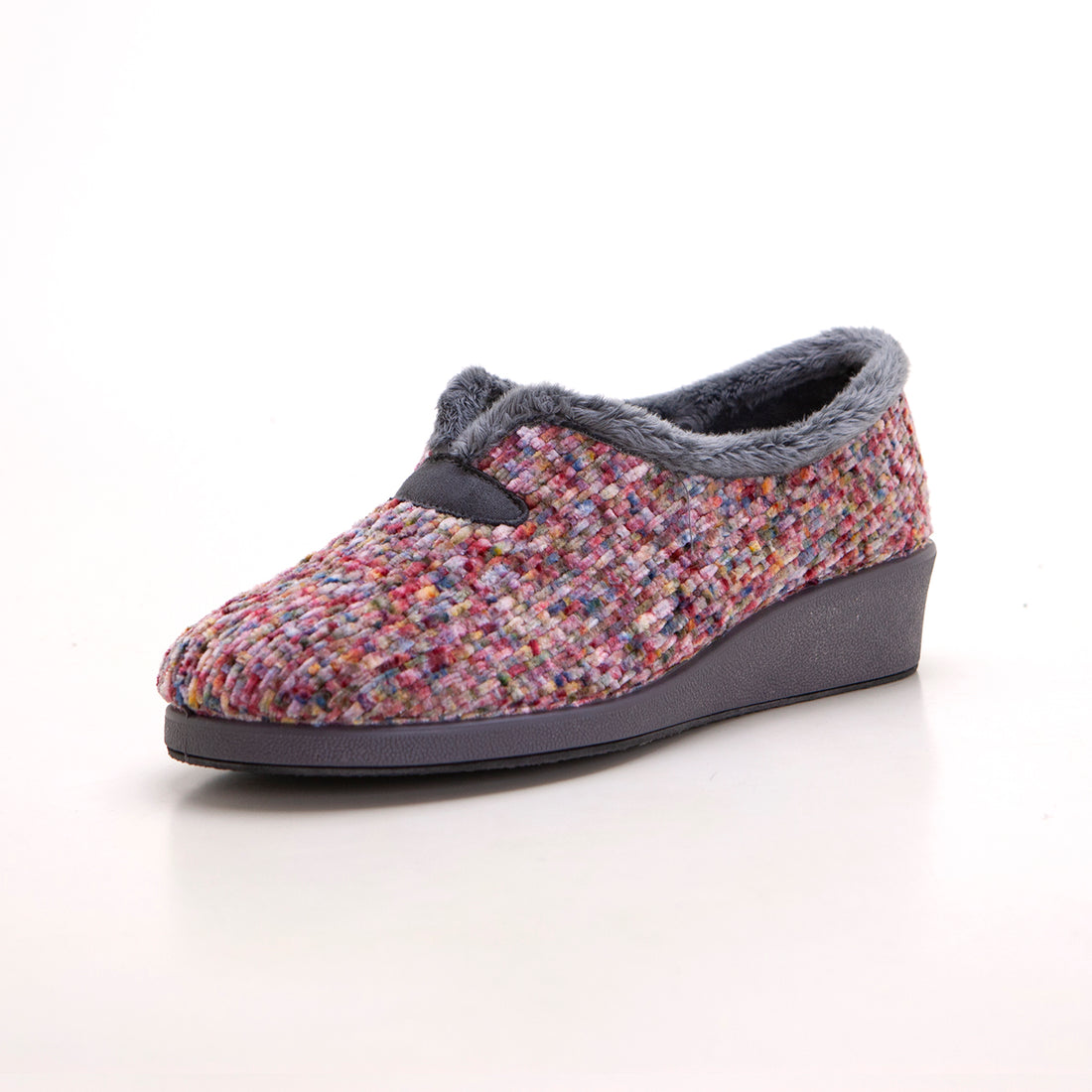 Garzón 1325.594 Zapatilla de estar por casa mujer con cuña cerrada multicolor.