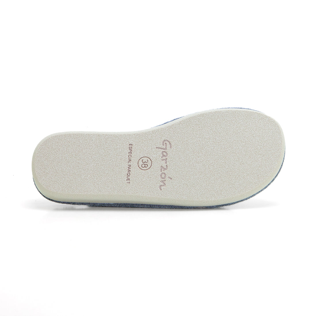 Garzón P450.357 Zapatilla de estar por casa destalonada lana gris.