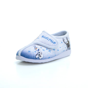 Garzón N4304.246 Zapatilla de estar por casa infantil cerrada velcro plata.