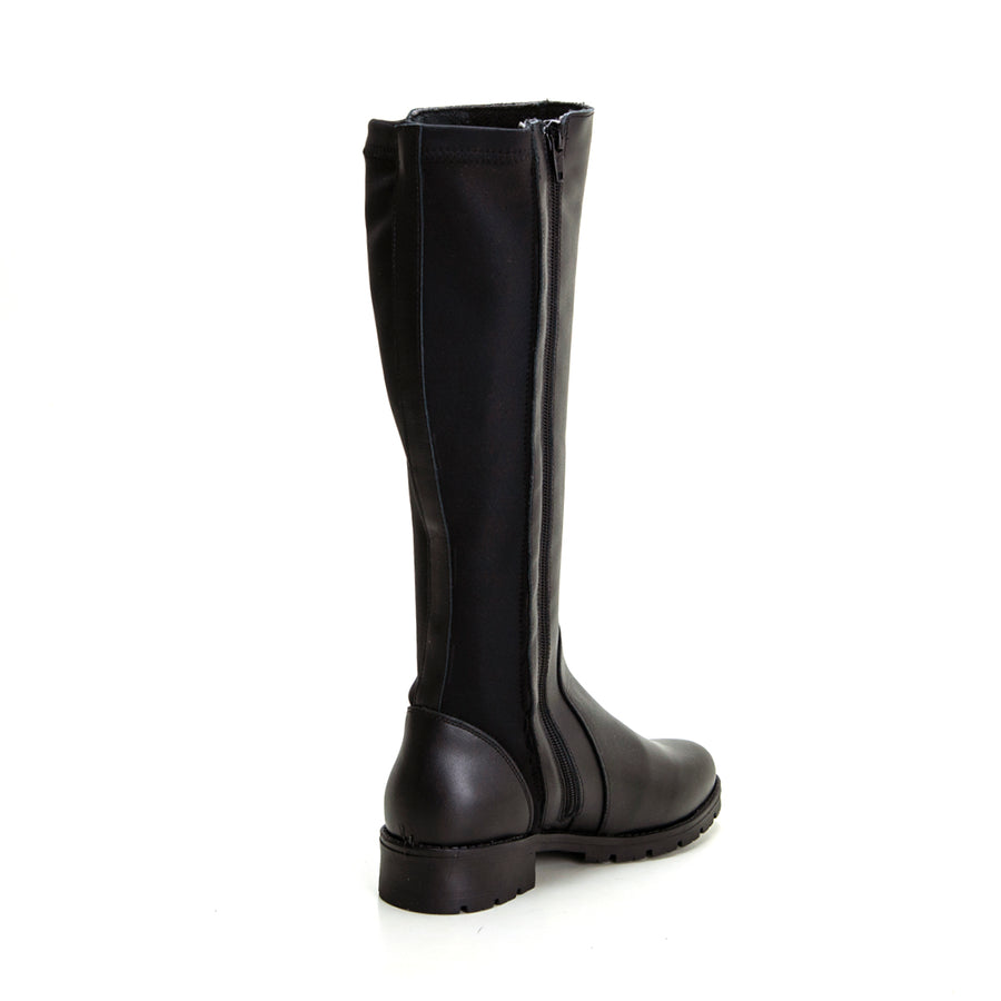 Valerias 9528 Bota elástico gemelo negro