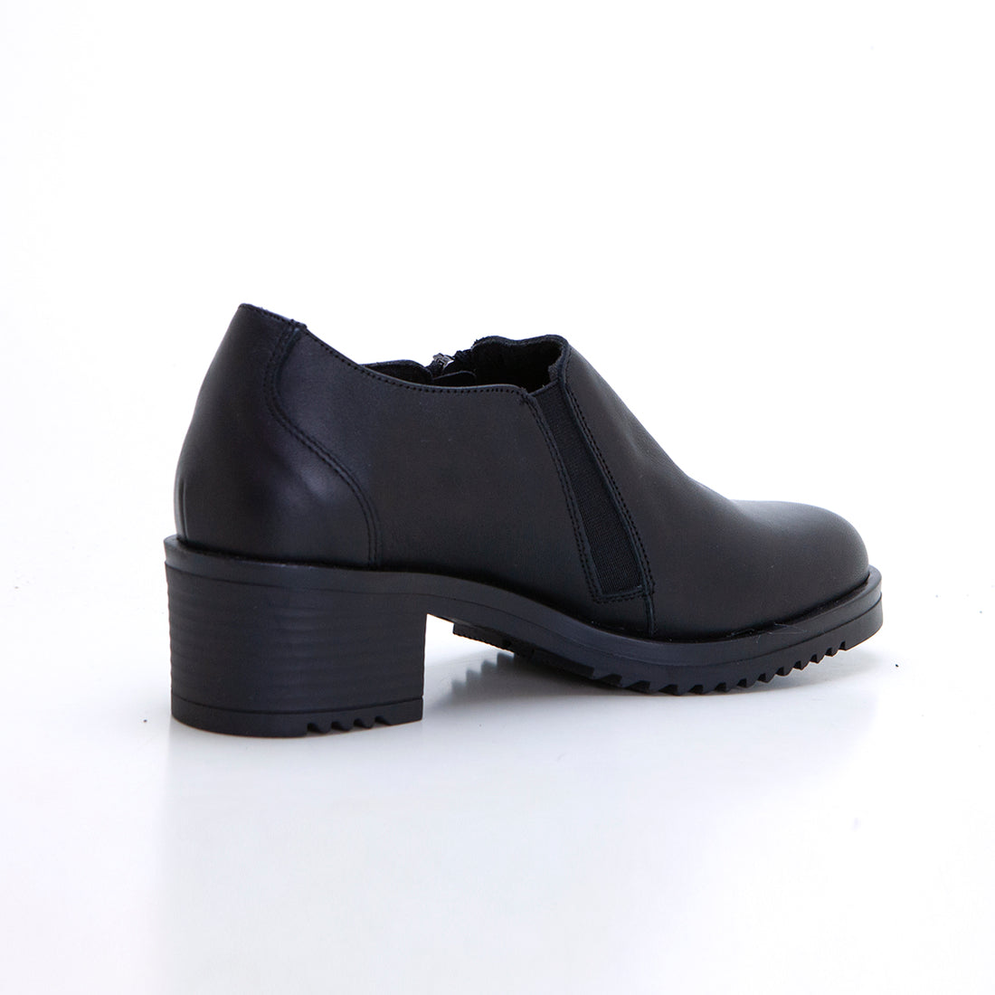 Valerias 2320 Zapato abotinado con cremallera negro.